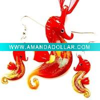Wholesale Lampwork Murano Glass Jewelry Set