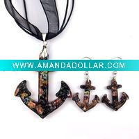Wholesale Lampwork Murano Glass Jewelry Set