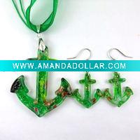 Wholesale Lampwork Murano Glass Jewelry Set