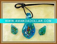 Wholesale fahion murano glass jewelry set
