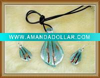 Wholesale fahion murano glass jewelry set