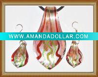 Wholesale murano glass jewelry set