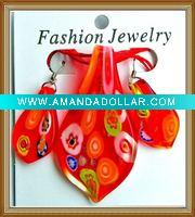 Wholesale murano glass jewelry set
