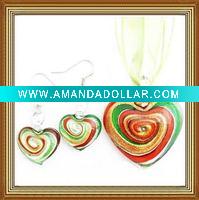 Wholesale fashion murano glass jewelry set