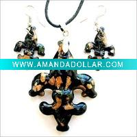 Wholesale Lampwork Murano Glass Jewelry Set