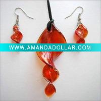 Lampwork Murano Glass Jewelry Set