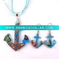 Lampwork Murano Glass Jewelry Set