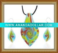 Wholesale murano glass jewelry set