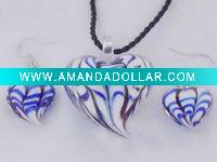 Wholesale Lampwork Murano Glass Jewelry Set
