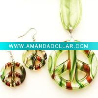 Wholesale Lampwork Murano Glass Jewelry Set