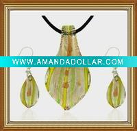 murano glass jewelry set