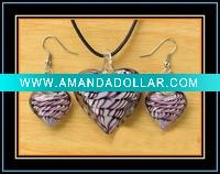murano glass jewelry set
