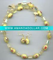 murano glass jewelry set
