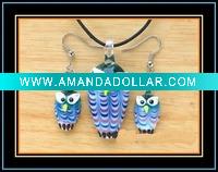 Wholesale animal glass jewelry set