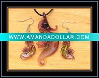 Wholesale animal murano glass jewelry set