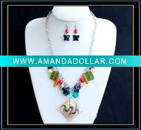 Wholesale fashion murano glass jewelry set