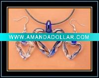 Wholesale murano glass jewelry set