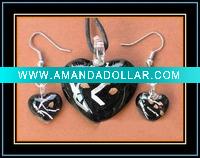 Wholesale murano glass jewelry set