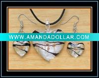 Wholesale murano glass jewelry set