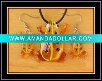 Wholesale animal murano glass jewelry set
