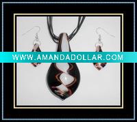 Wholesale murano glass jewelry set