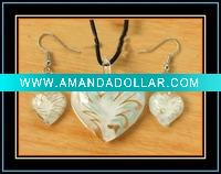 Wholesale murano glass jewelry set