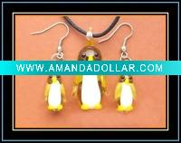 Wholesale animal glass jewelry set