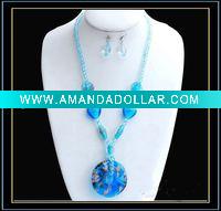 Wholesale fashion murano glass jewelry set