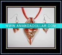 murano glass jewelry set