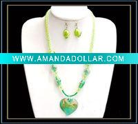 Wholesale lampwork murano glass jewelry set