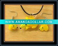 Wholesale animal murano glass jewelry set