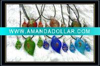 Wholesale fashion murano glass necklace and earring set