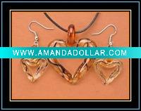 Wholesale murano glass jewelry set