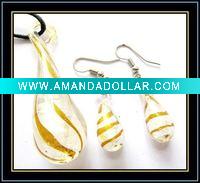 Wholesale Lampwork Murano Glass Jewelry Set