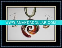 Wholesale murano glass jewelry set