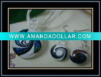 Wholesale murano glass jewelry set