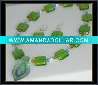 Wholesale murano glass jewelry set