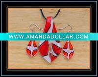 Wholesale murano glass jewelry set