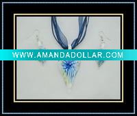 Wholesale murano glass jewelry set