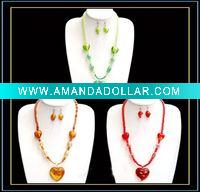 murano glass jewelry set