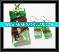Lampwork Murano Glass Jewelry Set