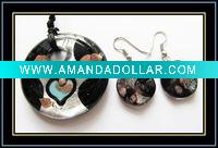 Lampwork Murano Glass Jewelry Set