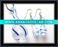 Wholesale Lampwork Murano Glass Jewelry Set