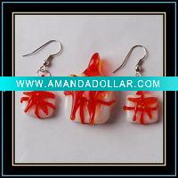 Lampwork Murano Glass Jewelry Set