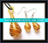 Wholesale Lampwork Murano Glass Jewelry Set