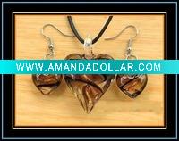 Wholesale murano glass jewelry set