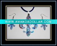 Wholesale murano glass jewelry set