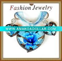 Wholesale murano glass jewelry set