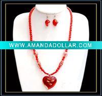 Wholesale lampwork murano glass jewelry set