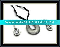 Wholesale fashion lampwork glass jewelry set
